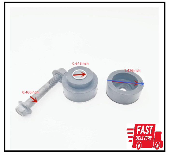 Radiator & Core Support Bushings with Bolts for GM 1967-1989 Models