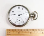 Antique 1905 Elgin USA 7J 16s Grade 290 Silverode Case Men's Pocket Watch As-Is