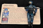 GI Joe 1982-83 Cobra Officer 100% Complete Vintage Hasbro Action Figure W/Card