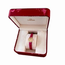 Omega De Ville Prestige 18K Gold Factory Diamonds Ladies Watch w/Box 13