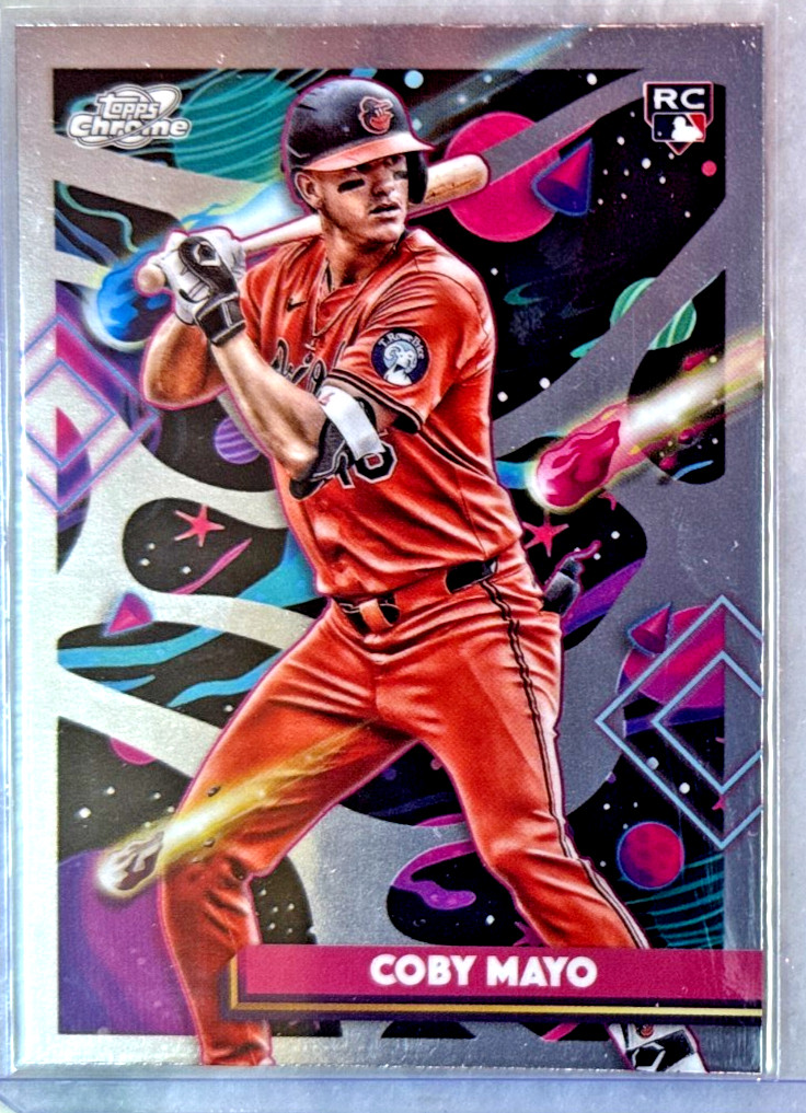 2025 Topps Chrome Cosmic- Coby Mayo Rookie #154 Baltimore Orioles (RC)