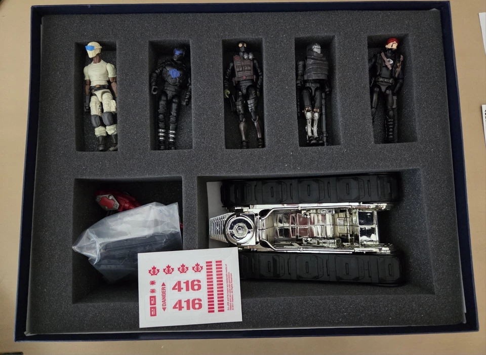 2012 GI Joe Conjunto de Convenção Canadense RARO 100 Feito 5 Conjunto de Bonecos com Tanque de Escoteiros HATE - Imagem 2 de 3