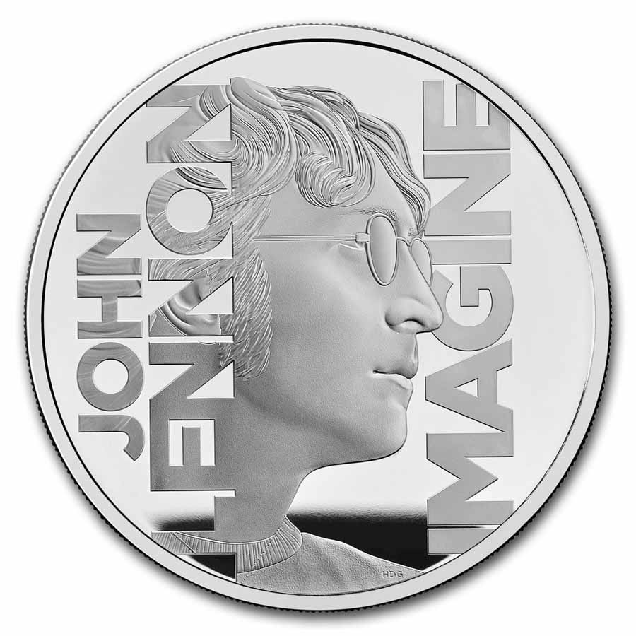2025 GB 5 oz Silver £10 Music Legends: John Lennon Proof | eBay