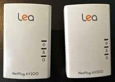 Lea Netplug AV200 Powerline Ethernet Adapter 200 Mbps Multimedia Home AV Gaming