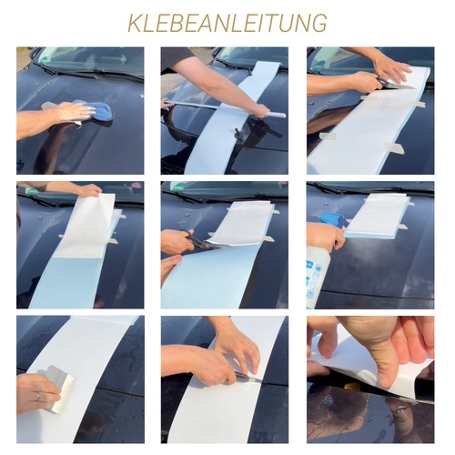 Rennstreifen Zierstreifen Auto Aufkleber Rallystreifen Sticker Autofolie 2x10cm - 第 6/8 張圖片