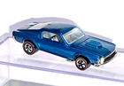 Hot Wheels Vintage Collection, Aqua '68 Custom Mustang with Showcase