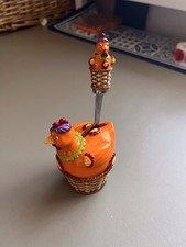 Silea Chicken Cup Vintage Egg Holder Stainless Steel Spoon