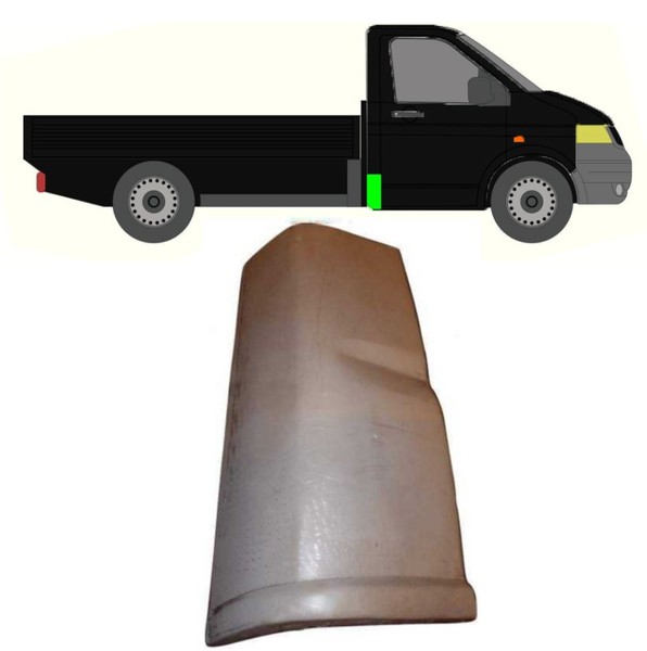 Seitenleiste Kurz FüR Volkswagen Transporter T5 Pritsche 2003 – 2015 Rechts-image