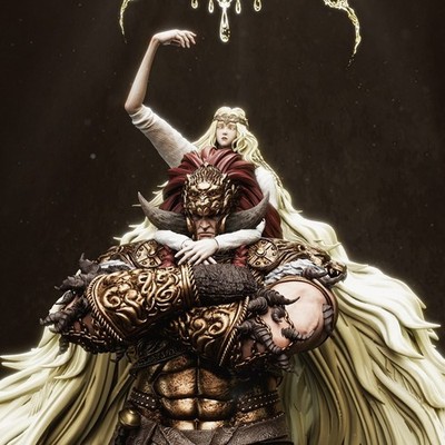 Radahn  1/4 Painted 3D Printed 12K Figure Statue Resin Model Kit