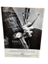 1976 Rolex Watch Vintage Magazine Ad Eric Sloane Artist The Handcrafted Watch