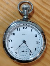1918 Elgin 18s Grade 288 Pocket Watch Refurbished and Serviced 108 Years Old