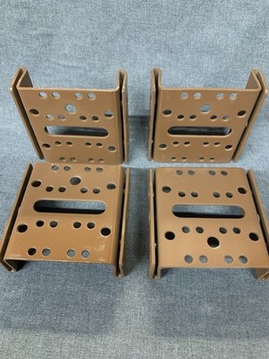Bed Rail hanger bracket Headboard Footboard Bedpost Double Hook Bedrails 2 Pairs