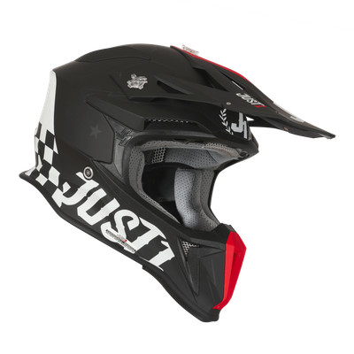 MOTOHELM JUST1 J18 MIPS Oldschool Schwarz Enduro Offroad Old School