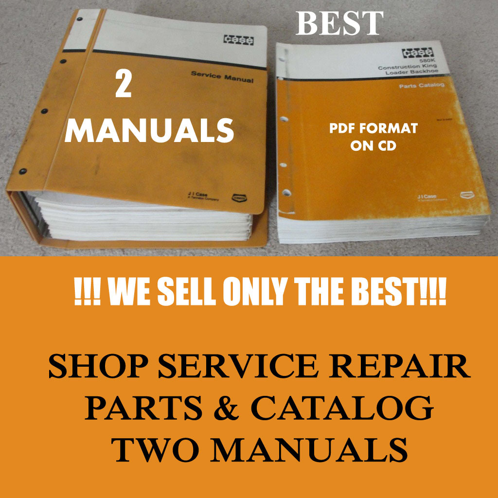 4 Manual Case Phase 1 580K 580 K 580CK Loader Backhoe Shop Service