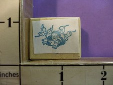 man open hands plants Red castle RUBBER STAMP 27G