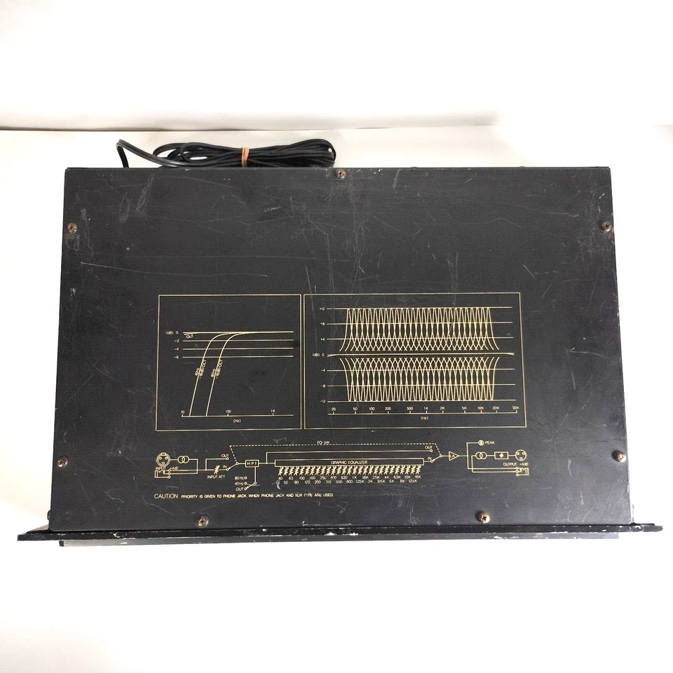 YAMAHA Q1027 Graphic Equalizer Model Q1027 Professional Series For parts only - Image 4 of 4