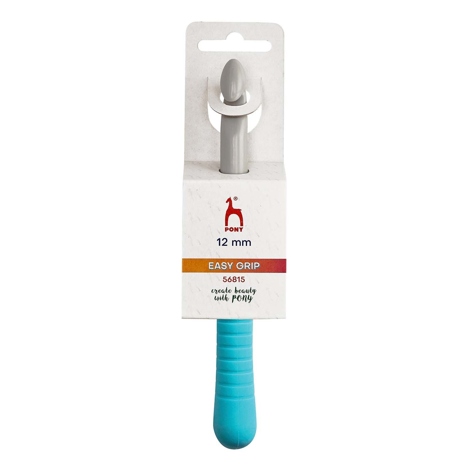 Pony: Crochet Hook: Plastic: Easy Grip Handle: 17cm x 12.00mm: DAMAGED PACKAGING