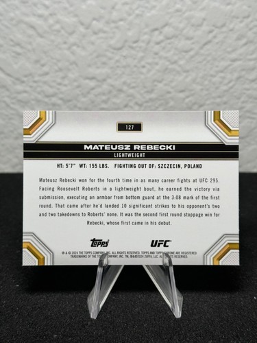 Réfracteur à prisme base UFC chromé 2024 Topps 1 - 200 - COMPLÉTEZ VOTRE SET - PYC - Photo 163/237