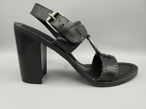 $79 New box Chinese Laundry Womens Golden Black Strap Leather Sandals Size 7.0 M - Picture 8 of 9