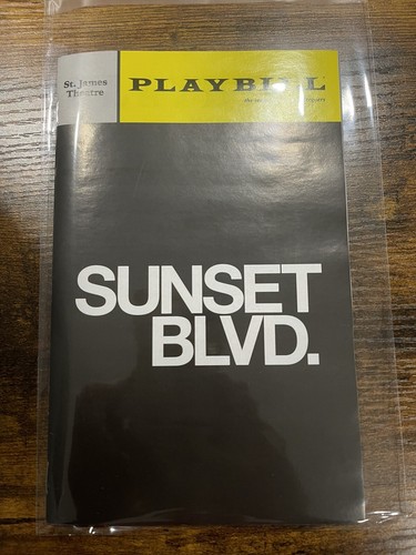 SUNSET BOULEVARD Blvd Legacy EDITION PLAYBILL Nicole Scherzinger Broadway
