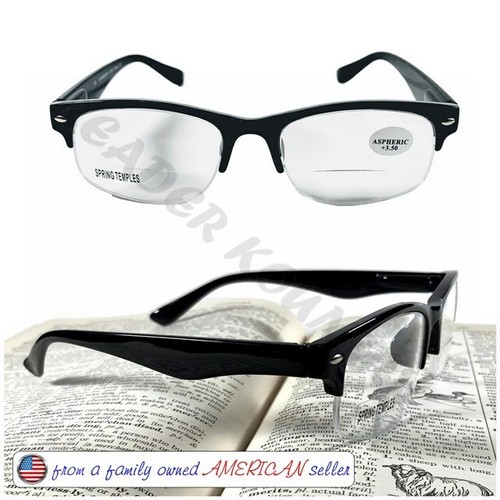 VIDRIOS DE LECTURA BIFOCALES BISAGRA DE RESORTE SEMI SIN BORDE +125 a +375 ¡Nuevo estilo!! - Imagen 13 de 20