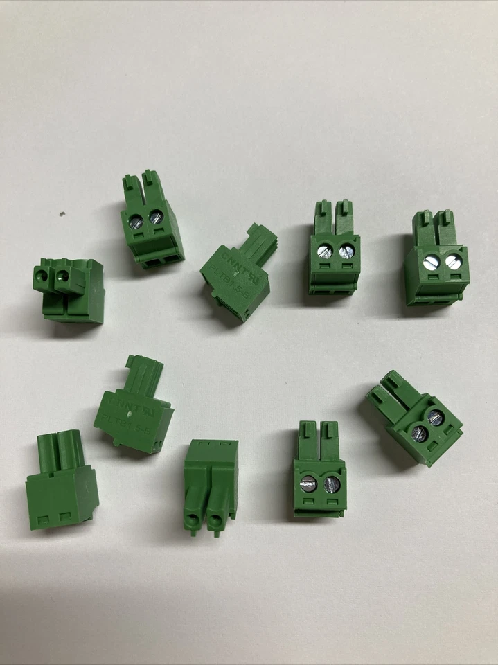 2 Pin 2 Pole 3.81mm Phoenix Connector Plug Terminal Block Set of 10 OHIO SELLER - Image 3 of 4