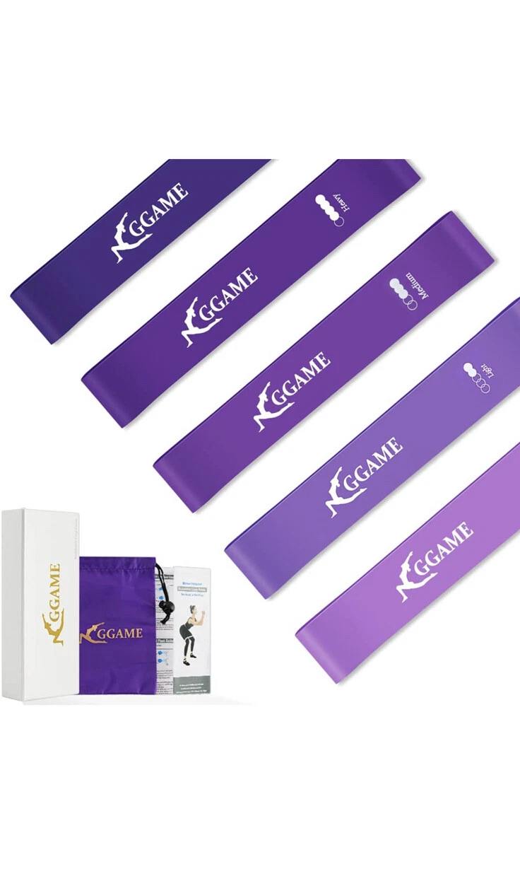 GGAME Fitness Resistance Loop Bands SetWorkout Exercise Women Men Legs & Butt