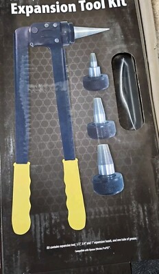 Apollo Pex-A Pipe Expansion Tool Kit w/ 1'' 3/4'' 1/2'' Expander Heads (EPXTOOLKIT)