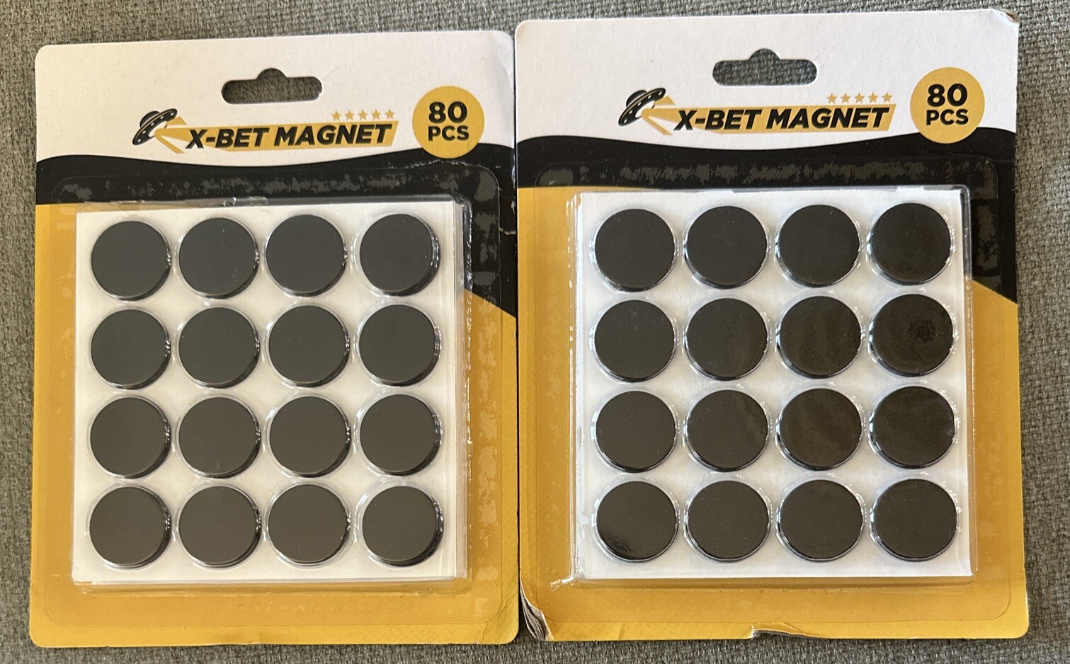 Lot Of 2 80 Pack XBet Self Adhesive Round with Backing