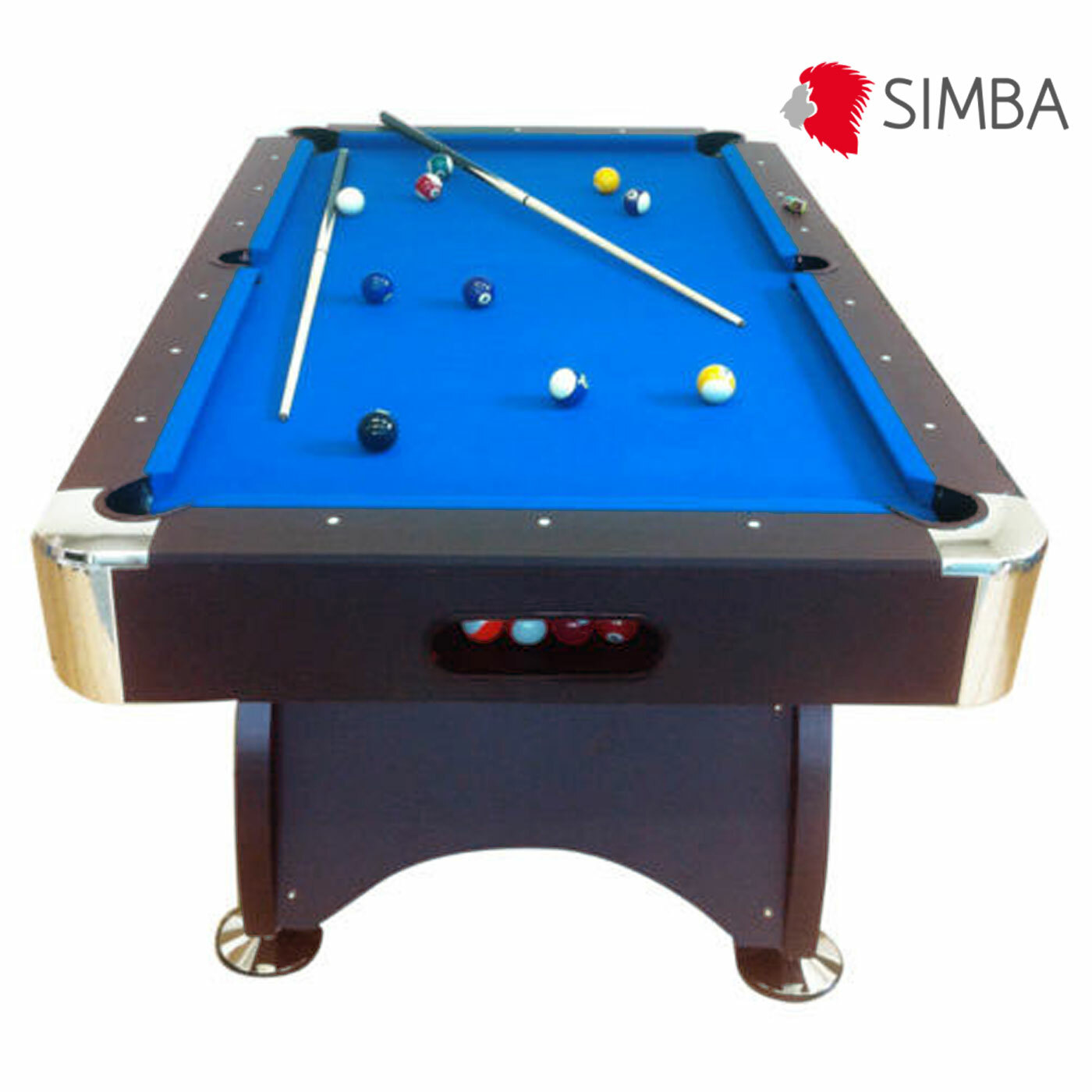 TAVOLO DA BILIARDO + ACCESSORI PER CARAMBOLA - PANNO BLU - NUOVO -billiard table