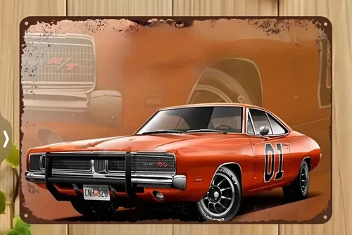 Vintage General Lee Collector's Edition Metal Sign -12x8 NEW