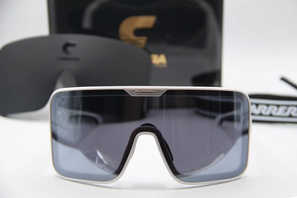 NEW CARRERA FLAGLAB 15 VK6T4 WHITE BLACK AUTHENTIC SUNGLASSES W/CASE 99-01 - Image 2 of 4