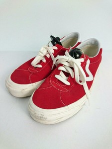 red low cut vans