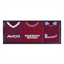 United Retro Fu&szlig;balltrikots Personalisierter Bar Runner - Tischset Deko