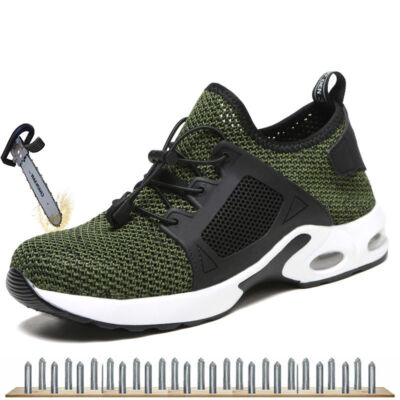 Work Safety Shoes Men Air Cushioning Protective Steel Toe Sneaker Indestructible