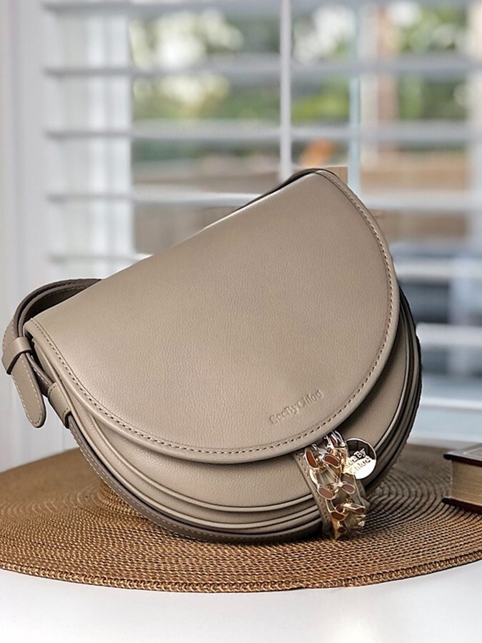 NWT See by Chloe Mara Saddle Bag Motty Gray | eBay NWT See by Chloe Mara Saddle Bag Motty Gray | eBay
