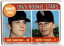 1969 Topps White Sox Rookies - Bob Christian/Gerry Nyman Chicago White Sox #173