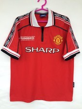 MANCHESTER UNITED 1998 1999 HOME FOOTBALL SHIRT SOCCER JERSEY UMBRO VINTAGE RARE