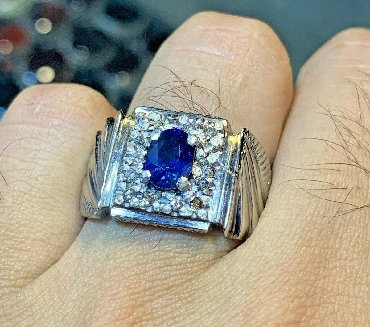 Buy Original Ceylon Sapphire Ring for Men's Natural Ceylon Sapphire Ring  Real Neelam Stone Rings Blue Sapphire Ring in 925 Silver Genuine Ceylon  Online in India - Etsy