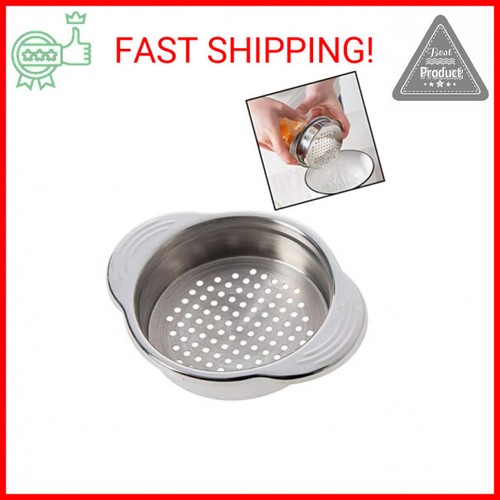 Stainless Steel Food Can Strainer Sieve Tuna Press Lid Oil Drainer Remover, Uniq