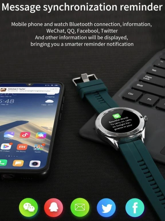 Круглые умные часы Bluetooth пульсометр фитнес ⭐фото для циферблата часов - Изображение 4 из 4