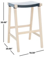 Safavieh AARIZ RECTANGLE BARSTOOL, Reduced Price 2172746465 BST1010A