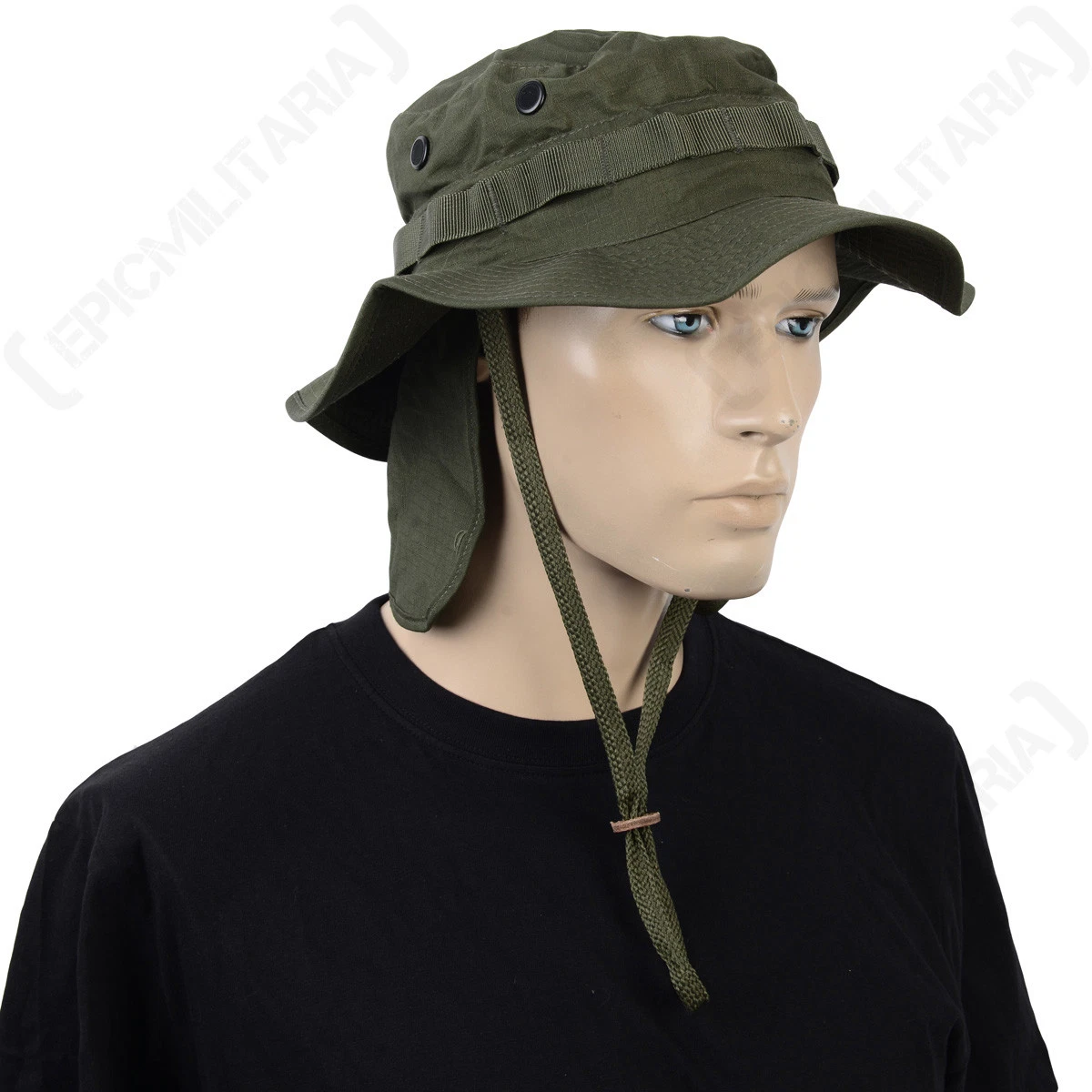 British Olive Drab Rip Stop Boonie Hat with Neck Flap - Army Bush Cap Sun Bucket
Opens in a new wind