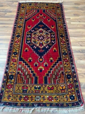  ✔ Türkei | 103 x 210 | Handgeknüpft | Orientteppich | Carpet | Rug ‼️ - Bild 1 von 4