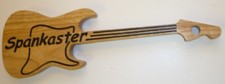 novelty wooden spanking paddle Bendover Spankaster (stratocaster?) free postage