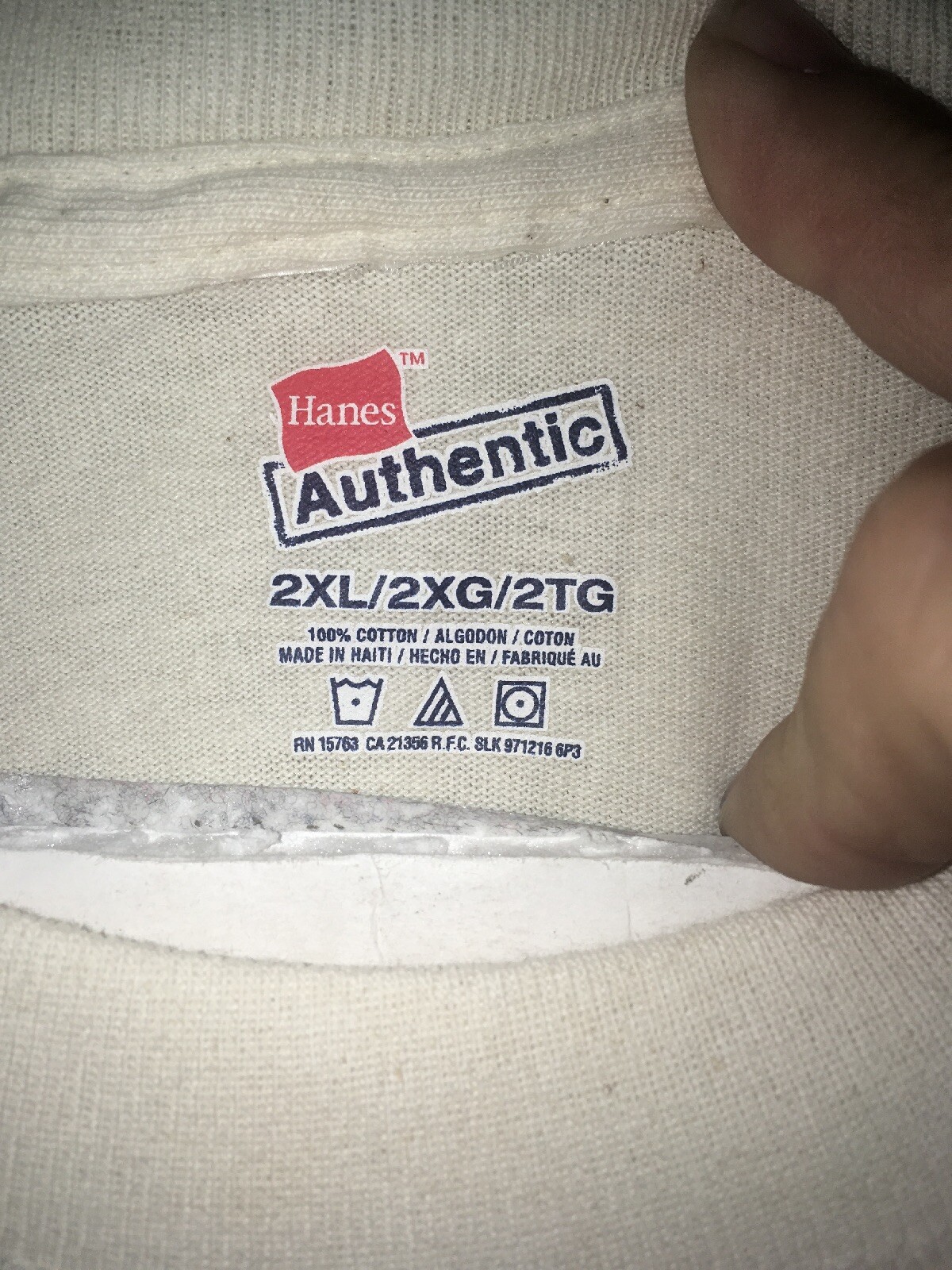 FILA T shirt uomo Whiskey Row beige taglia 2XL Hanes grande e alta