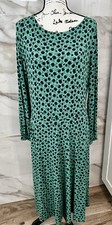 Boden Gorgeous Evelyn Sapling Leafy Bud Green Floral Print Maxi Dress Size 8R