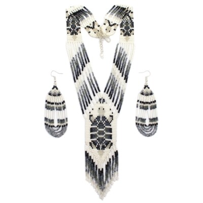 Lady E's Handmade Natural Stone Sea Turtle Bracelet And Earrings Set U 255609428049674240