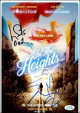 "In the Heights" Cast AUTOGRAPHS Signed 8x12 Photo - Lin-Manuel Miranda +5 ACOA