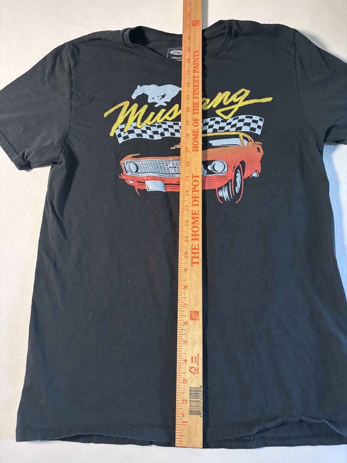 PONY T shirt uomo Ford Mustang prodotto ufficiale con licenza nera grafica taglia XL